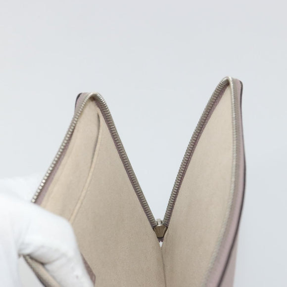 LOUIS VUITTON Pochette Jules PM Clutch Bag Leather Taupe R99760 LV Auth 191954V