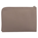 LOUIS VUITTON Pochette Jules PM Clutch Bag Leather Taupe R99760 LV Auth 191954V-2