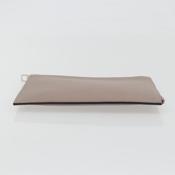 LOUIS VUITTON Pochette Jules PM Clutch Bag Leather Taupe R99760 LV Auth 191954V