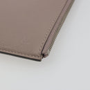 LOUIS VUITTON Pochette Jules PM Clutch Bag Leather Taupe R99760 LV Auth 191954V-7