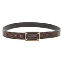 LOUIS VUITTON Damier Ebene Ceinture Anne Van Tours Belt M9677 LV Auth 191957V-1
