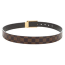 LOUIS VUITTON Damier Ebene Ceinture Anne Van Tours Belt M9677 LV Auth 191957V-2