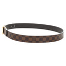 LOUIS VUITTON Damier Ebene Ceinture Anne Van Tours Belt M9677 LV Auth 191957V-3