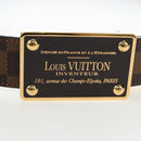 LOUIS VUITTON Damier Ebene Ceinture Anne Van Tours Belt M9677 LV Auth 191957V-6