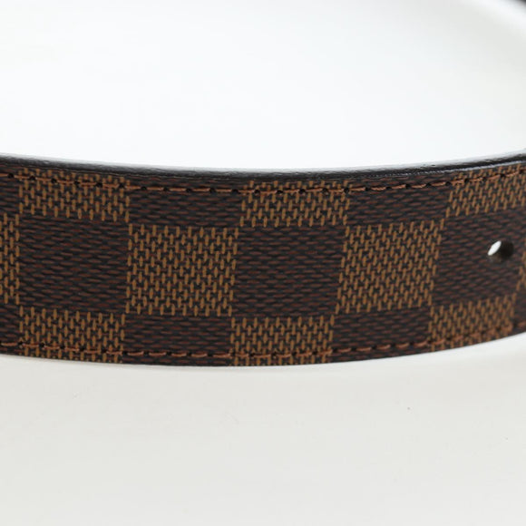 LOUIS VUITTON Damier Ebene Ceinture Anne Van Tours Belt M9677 LV Auth 191957V