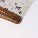 LOUIS VUITTON Multicolor Porte MonnaieViennois Wallet White M92987 Auth 191958-15