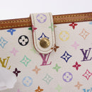 LOUIS VUITTON Multicolor Porte MonnaieViennois Wallet White M92987 Auth 191958-17