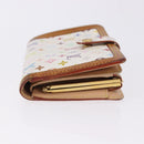 LOUIS VUITTON Multicolor Porte MonnaieViennois Wallet White M92987 Auth 191958-3
