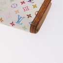 LOUIS VUITTON Multicolor Porte MonnaieViennois Wallet White M92987 Auth 191958-14