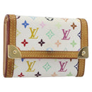 LOUIS VUITTON Multicolor Porte Monnaie Pla Coin Purse M92657 LV Auth 191959-1