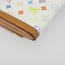 LOUIS VUITTON Multicolor Porte Monnaie Pla Coin Purse M92657 LV Auth 191959-16
