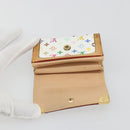 LOUIS VUITTON Multicolor Porte Monnaie Pla Coin Purse M92657 LV Auth 191959-17