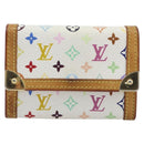 LOUIS VUITTON Multicolor Porte Monnaie Pla Coin Purse M92657 LV Auth 191959-13