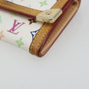 LOUIS VUITTON Multicolor Porte Monnaie Pla Coin Purse M92657 LV Auth 191959-7