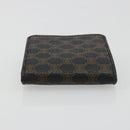 CELINE Macadam Canvas Coin Purse PVC Leather Black Gold Auth 191960V-6