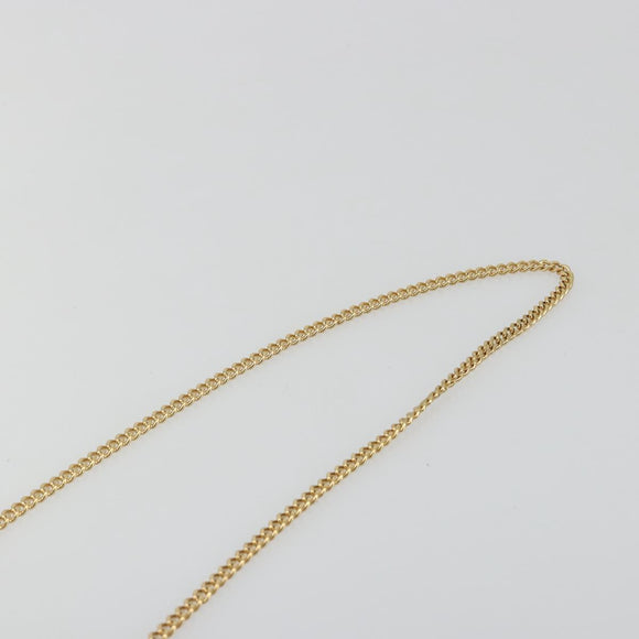 CELINE Triomphe Chain Shoulder Bag PVC Black Gold Auth 191964A