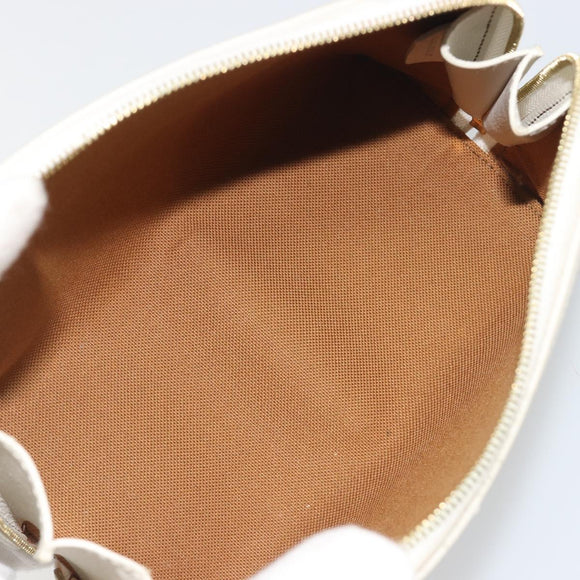 CELINE Triomphe Chain Shoulder Bag PVC Black Gold Auth 191964A