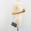 CELINE Triomphe Chain Shoulder Bag PVC Black Gold Auth 191964A-22
