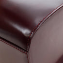 CARTIER PANTHERE Hand Bag Leather Bordeaux Silver Auth 191965V-13