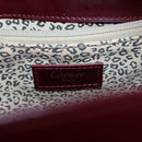 CARTIER PANTHERE Hand Bag Leather Bordeaux Silver Auth 191965V-17