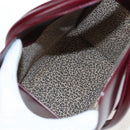 CARTIER PANTHERE Hand Bag Leather Bordeaux Silver Auth 191965V-18