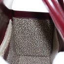 CARTIER PANTHERE Hand Bag Leather Bordeaux Silver Auth 191965V-20