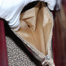 CARTIER PANTHERE Hand Bag Leather Bordeaux Silver Auth 191965V-22