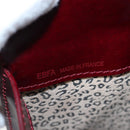 CARTIER PANTHERE Hand Bag Leather Bordeaux Silver Auth 191965V-23