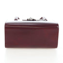 CARTIER PANTHERE Hand Bag Leather Bordeaux Silver Auth 191965V-9