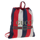 GUCCI Backpack Coated Canvas Red 473872 Auth 191969V-1