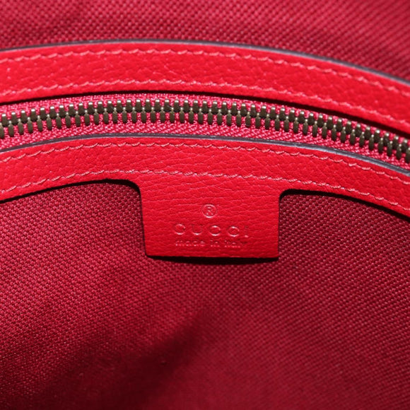 GUCCI Backpack Coated Canvas Red 473872 Auth 191969V