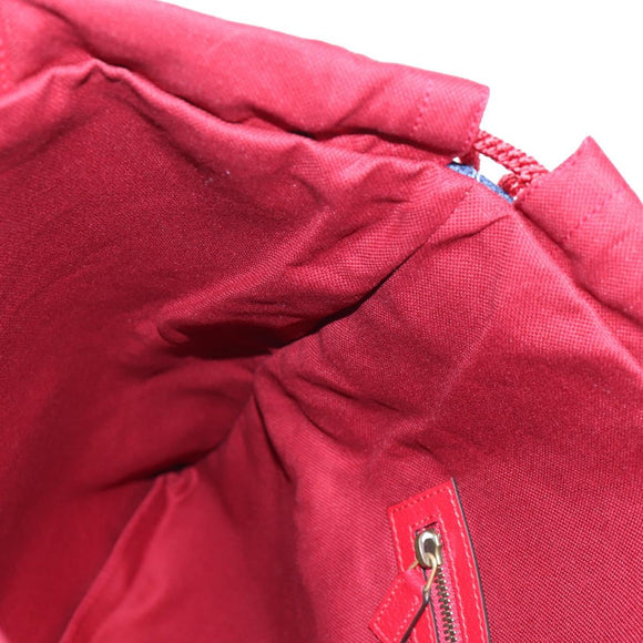 GUCCI Backpack Coated Canvas Red 473872 Auth 191969V