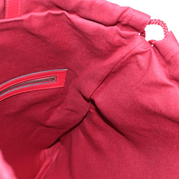 GUCCI Backpack Coated Canvas Red 473872 Auth 191969V