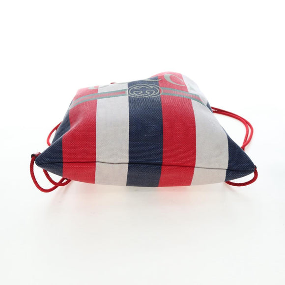 GUCCI Backpack Coated Canvas Red 473872 Auth 191969V
