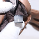 GUCCI Gloves Leather Brown Auth 191970V-19
