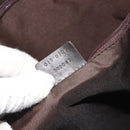 GUCCI GG Canvas Web Sherry Line Shoulder Bag Beige Silver Auth 191971A-12
