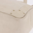 Chloe Eden Tote Bag Leather Ivory Gold Auth 191972A-11