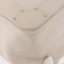 Chloe Eden Tote Bag Leather Ivory Gold Auth 191972A-12