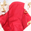 Chloe Eden Tote Bag Leather Ivory Gold Auth 191972A-18