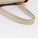 Chloe Eden Tote Bag Leather Ivory Gold Auth 191972A-7