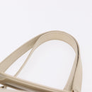 Chloe Eden Tote Bag Leather Ivory Gold Auth 191972A-8