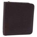 LOUIS VUITTON Taiga Porte Billets Monnaie Zip Wallet Acajou M30676 Auth 191974-1