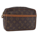 LOUIS VUITTON Monogram Compiegne 23 Clutch Bag M51847 LV Auth 191975-1
