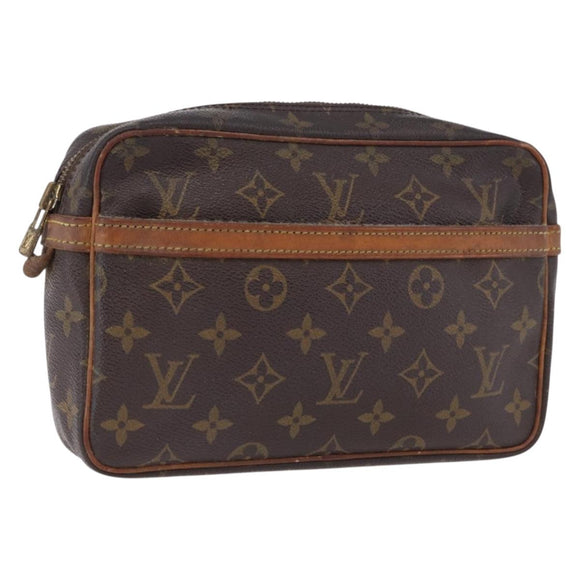 LOUIS VUITTON Monogram Compiegne 23 Clutch Bag M51847 LV Auth 191975