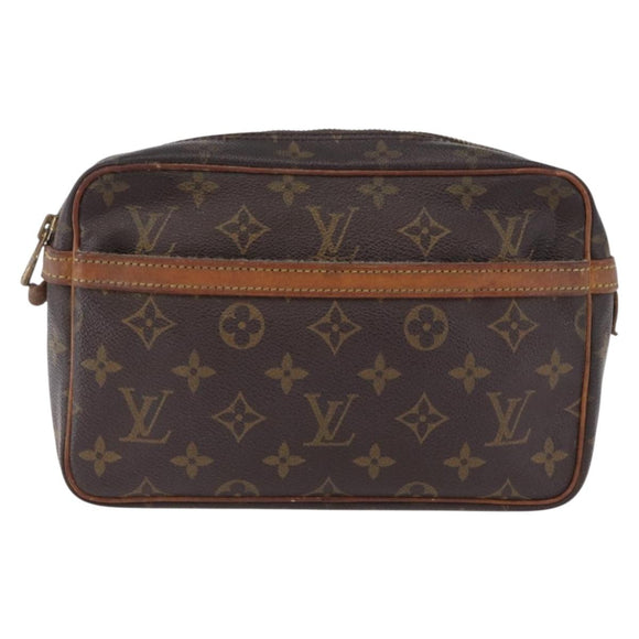 LOUIS VUITTON Monogram Compiegne 23 Clutch Bag M51847 LV Auth 191975
