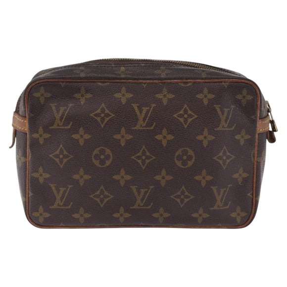 LOUIS VUITTON Monogram Compiegne 23 Clutch Bag M51847 LV Auth 191975
