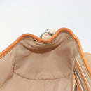 Christian Dior Trotter Canvas Romantic Chain Bag PVC Beige Silver Auth 191980V-21