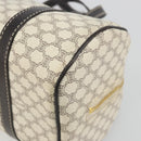 CELINE Macadam Canvas Hand Bag PVC Leather Ivory Gold Auth 191981A-9