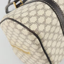 CELINE Macadam Canvas Hand Bag PVC Leather Ivory Gold Auth 191981A-16
