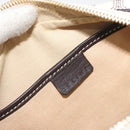 CELINE Macadam Canvas Hand Bag PVC Leather Ivory Gold Auth 191981A-18